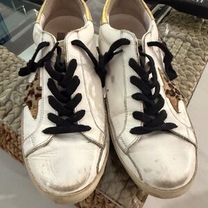 Golden Goose White & Black Women's Sneakers